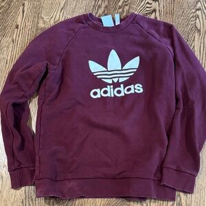 Adidas Maroon Crewneck Sweatshirt